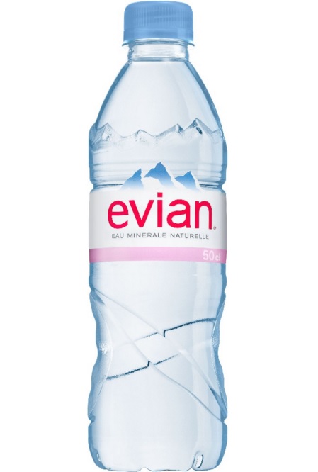 Evian prírodná minerálna voda 24x0,5l PET