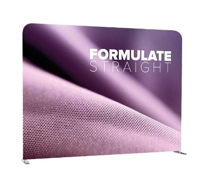 Formulate – rovný 300x230cm, systém, jednostranný textil