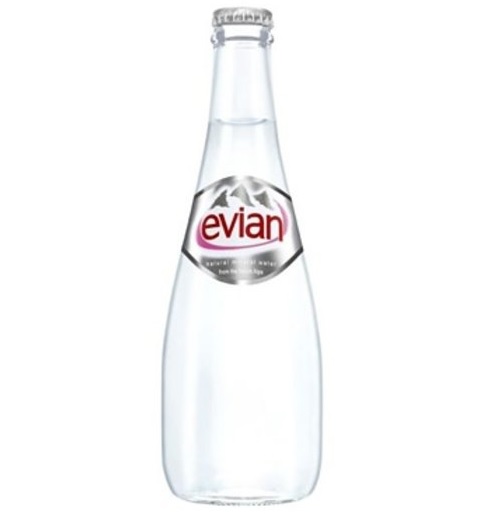 Evian prírodná minerálna voda 20x0,33l SKLO